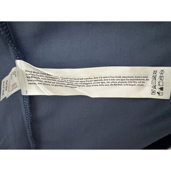 Sexy Blue Velvet Bodycon Sheath Long Sleeve Dress Size L Holiday Party Evening - Picture 6 of 7